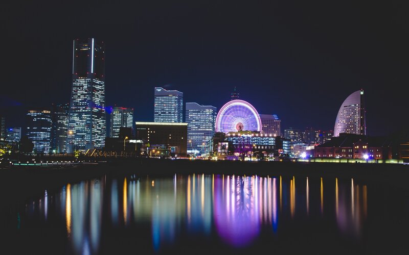 Night view of Yokohama skyline