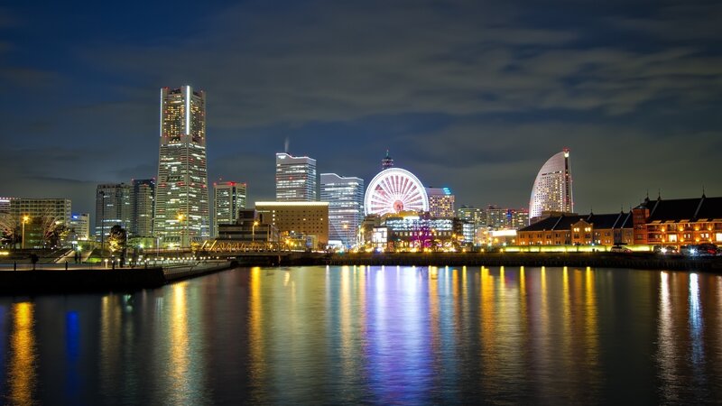 Night view of Yokohama skyline