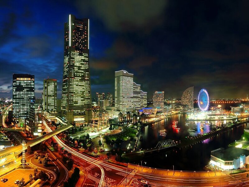 Night view of Yokohama skyline