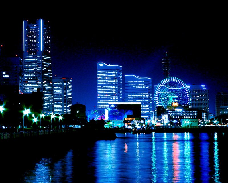 Night view of Yokohama skyline