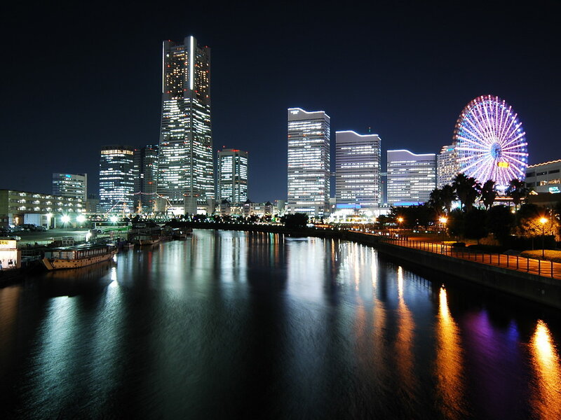 Night view of Yokohama skyline