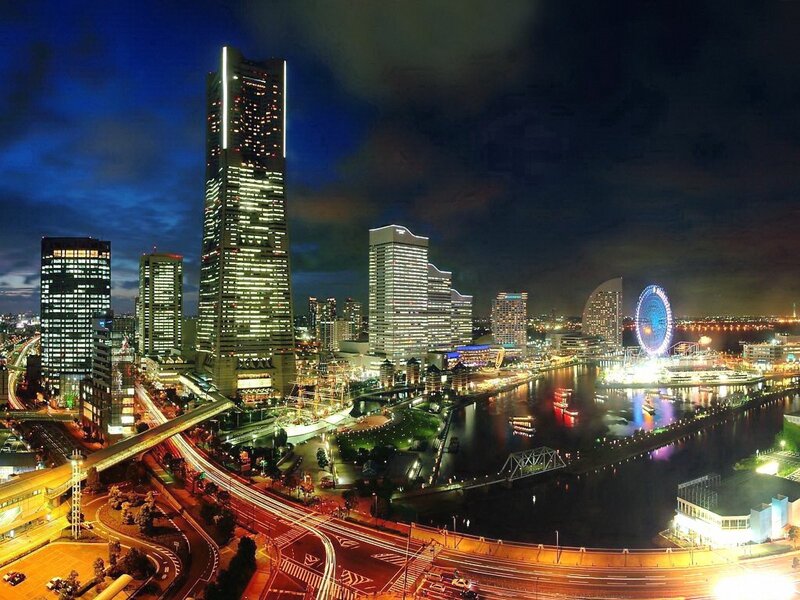 Night view of Yokohama skyline