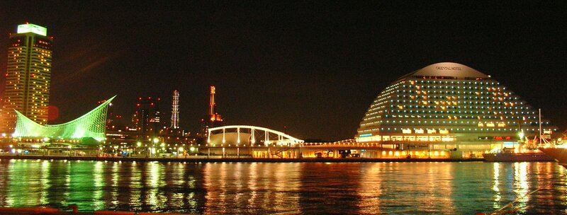 night view of yokohama waterfront