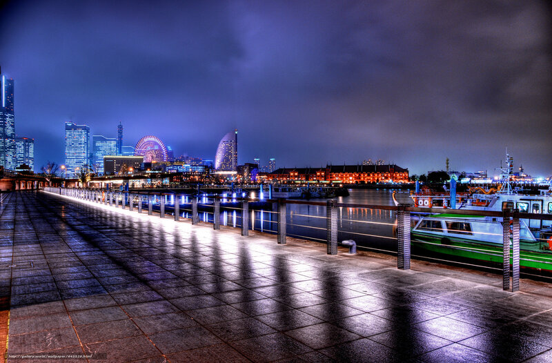 Night view of Yokohama waterfront