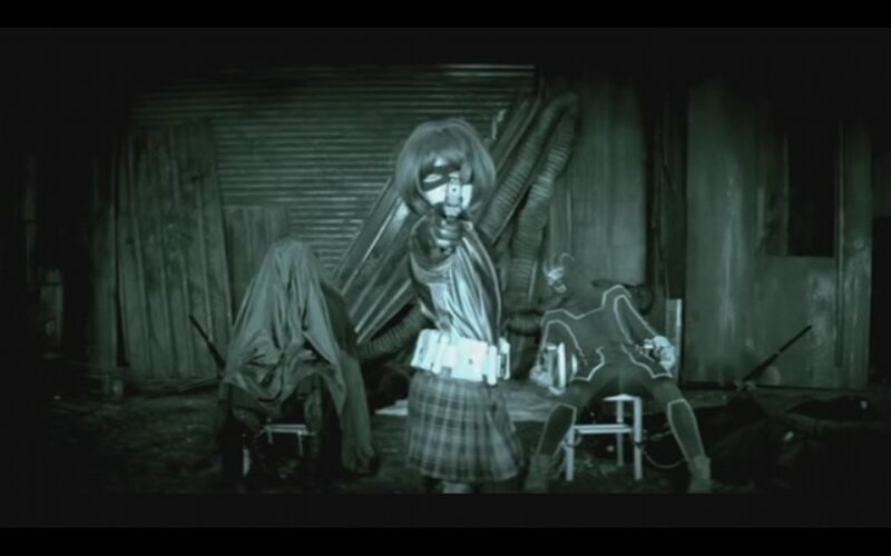 night-vision action scene