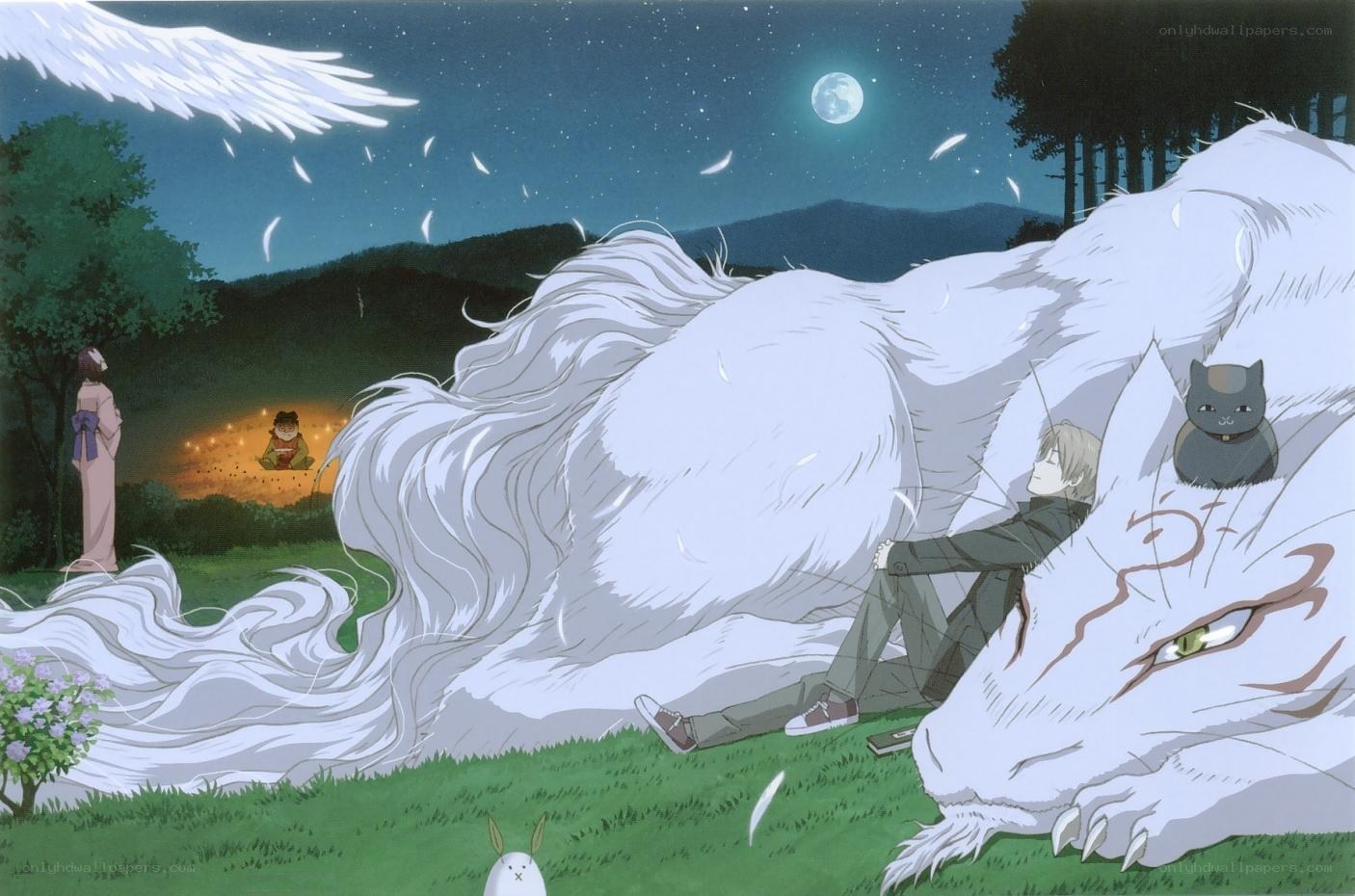 Night with a white dragon