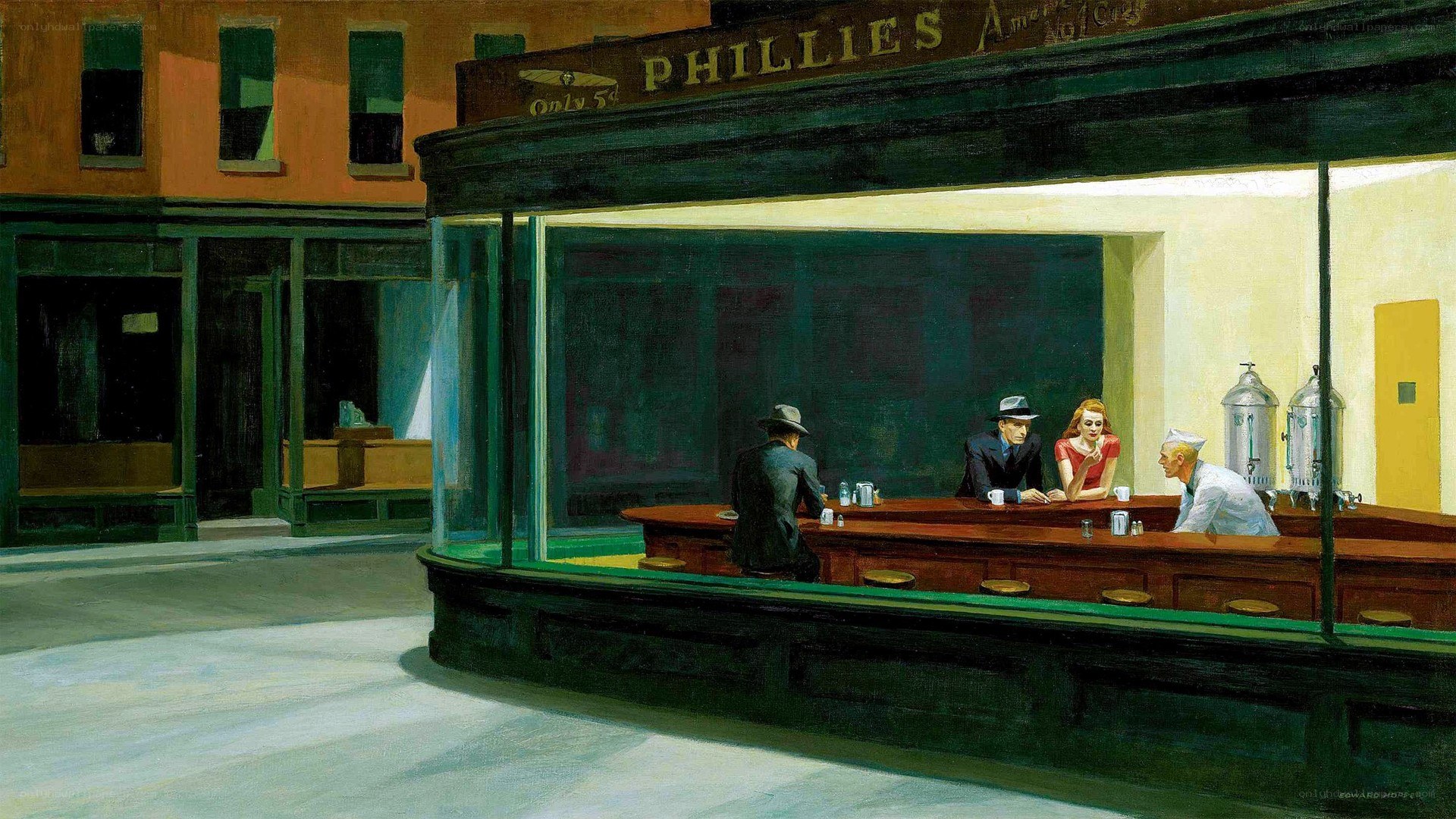 Nighthawks at a diner