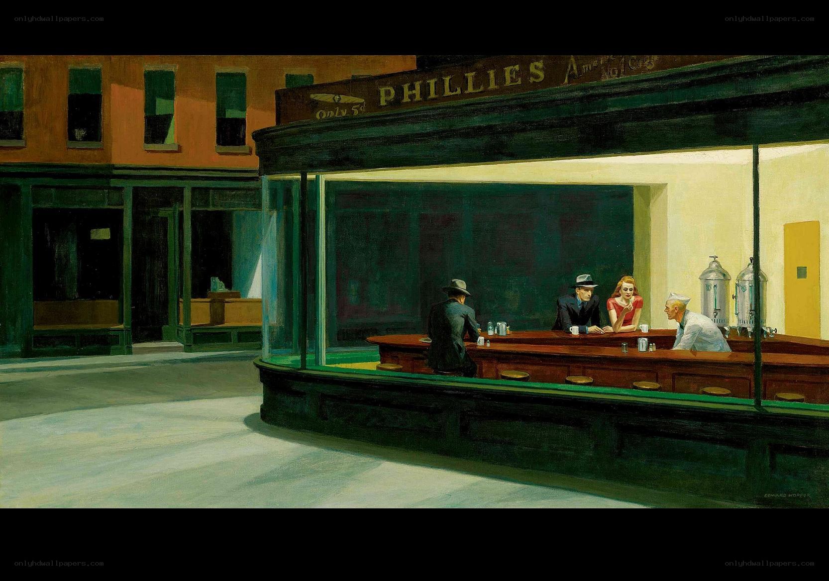 Nighthawks at a diner