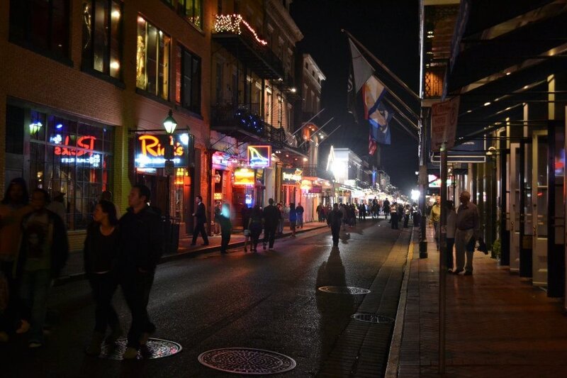 nightlife on a city street