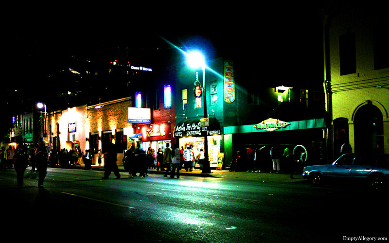 nightlife on a city street