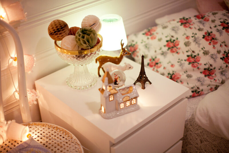 Nightstand with Decorations