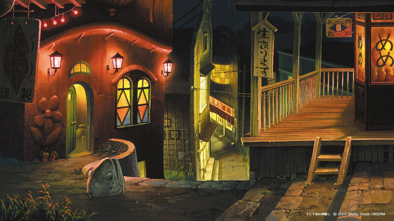 Nighttime Alleyway Scene — Orange