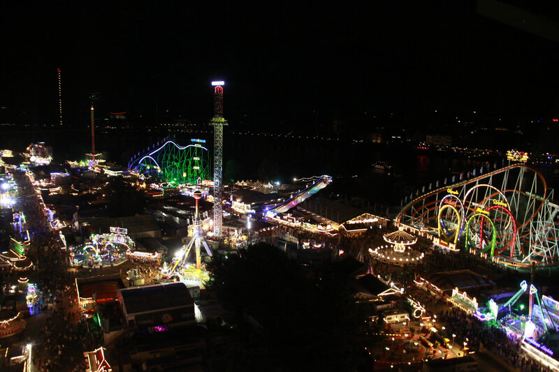Nighttime Amusement Park