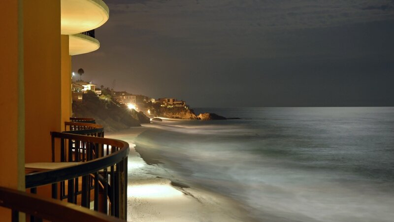 Nighttime Beach View