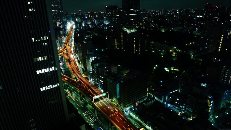 Nighttime City Highway — Black, Dark