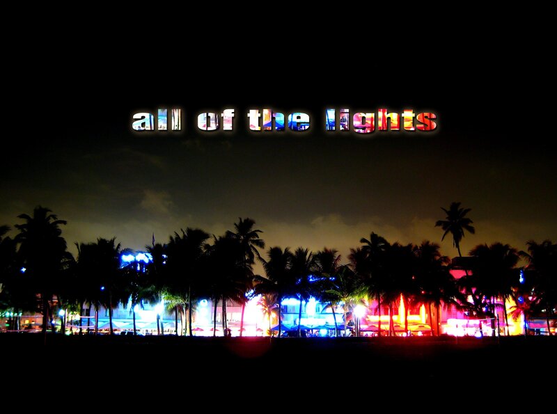 Nighttime City Lights — Black