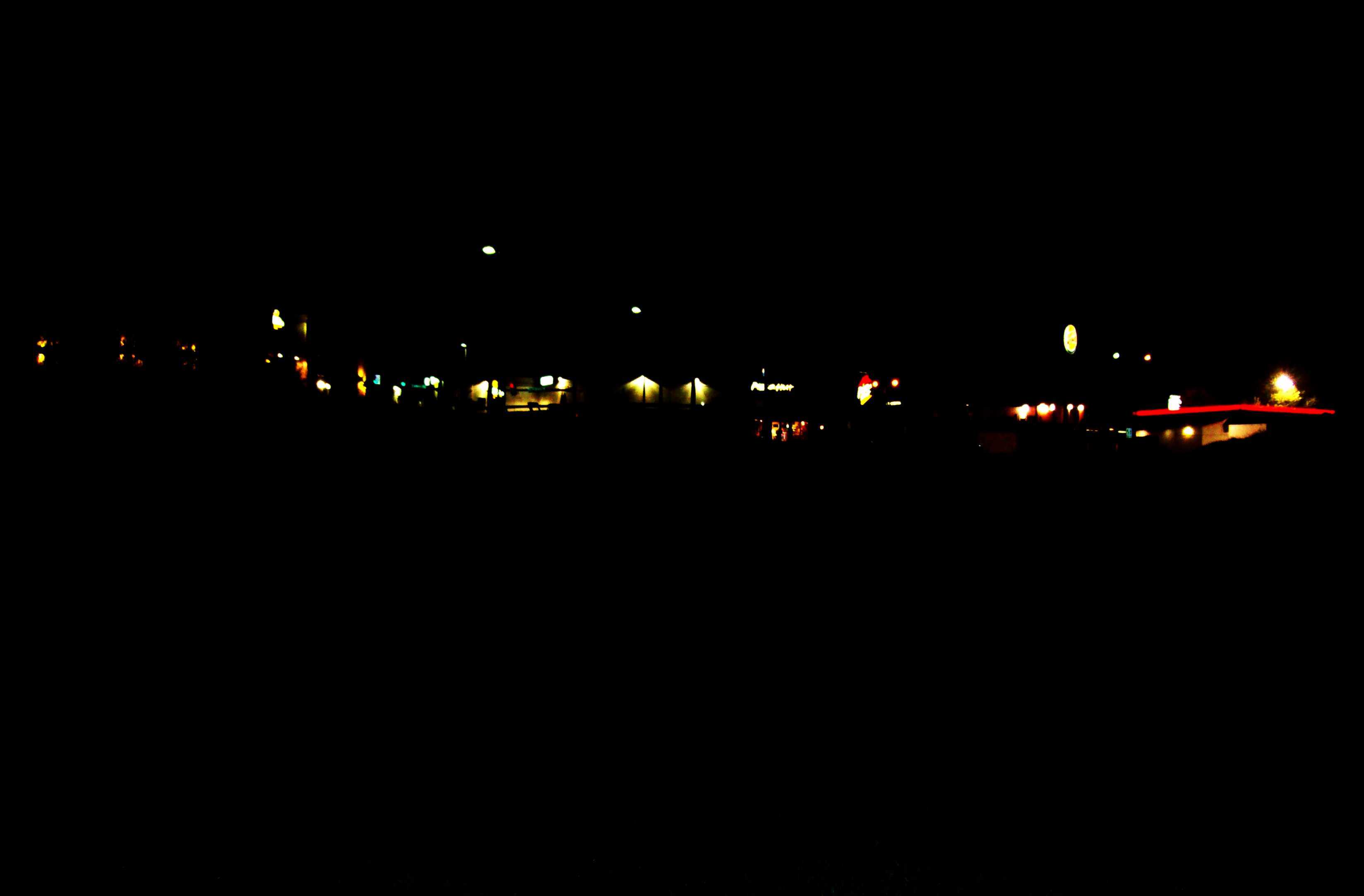 nighttime city lights