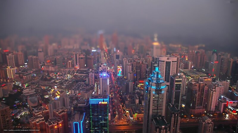 nighttime city skyline