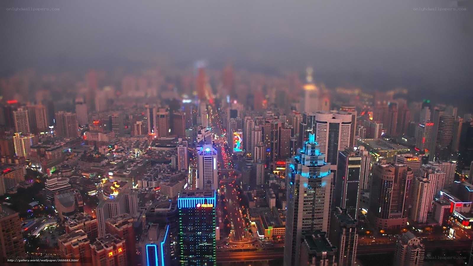 nighttime city skyline