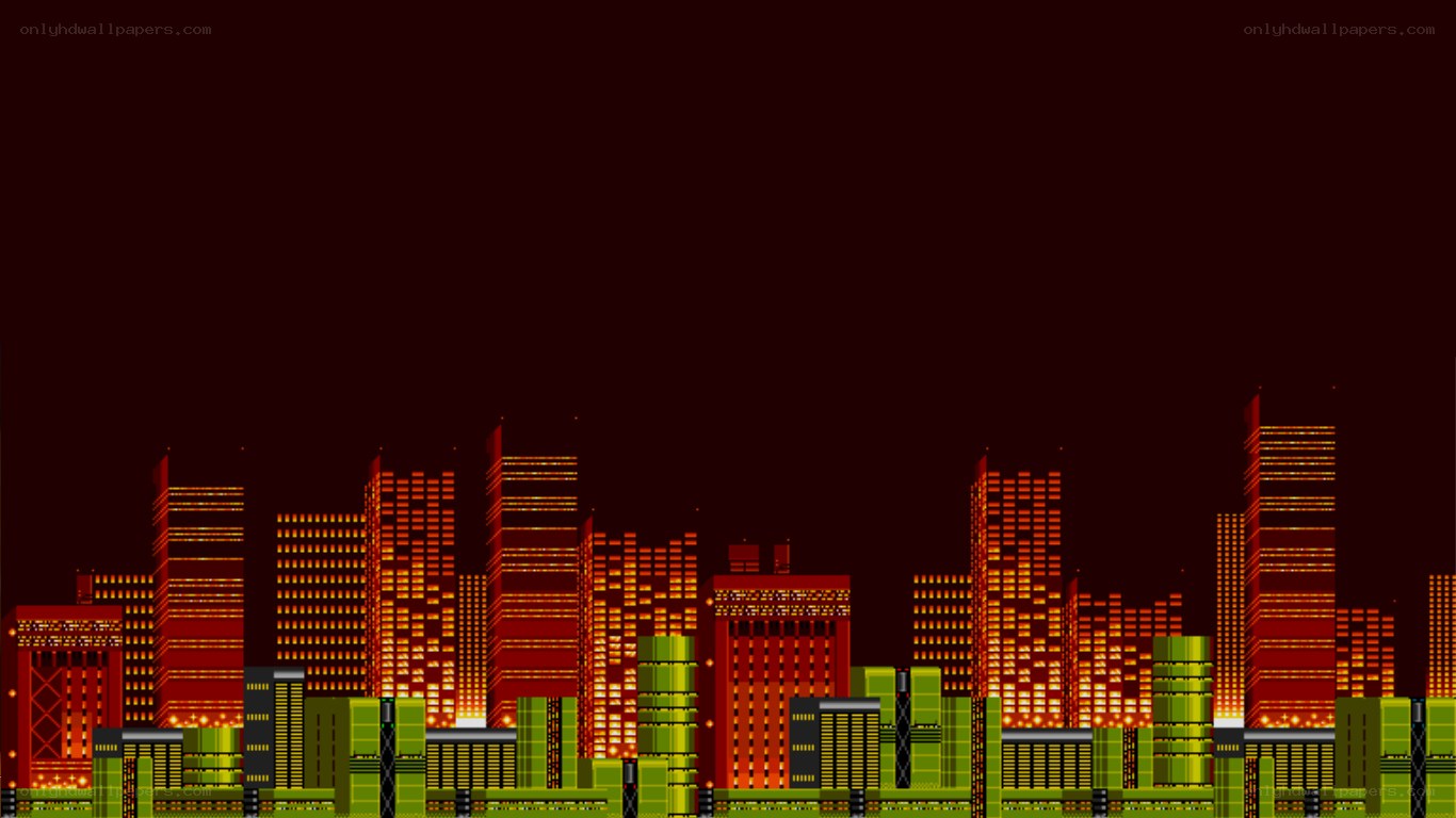nighttime city skyline