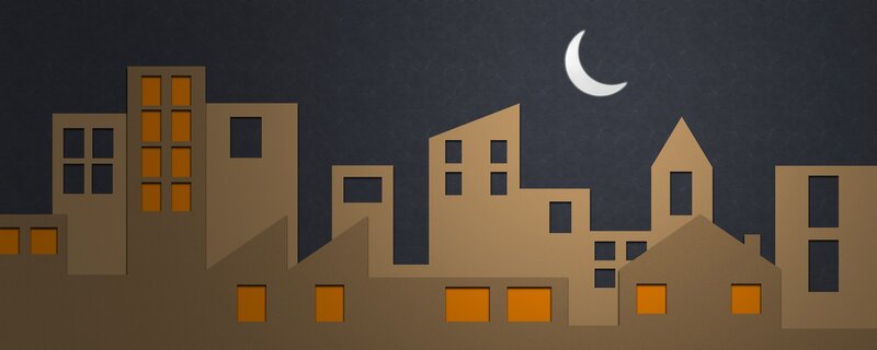 nighttime city skyline