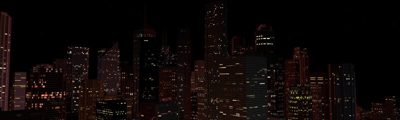 nighttime city skyline