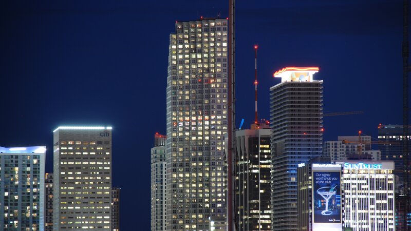 nighttime city skyline