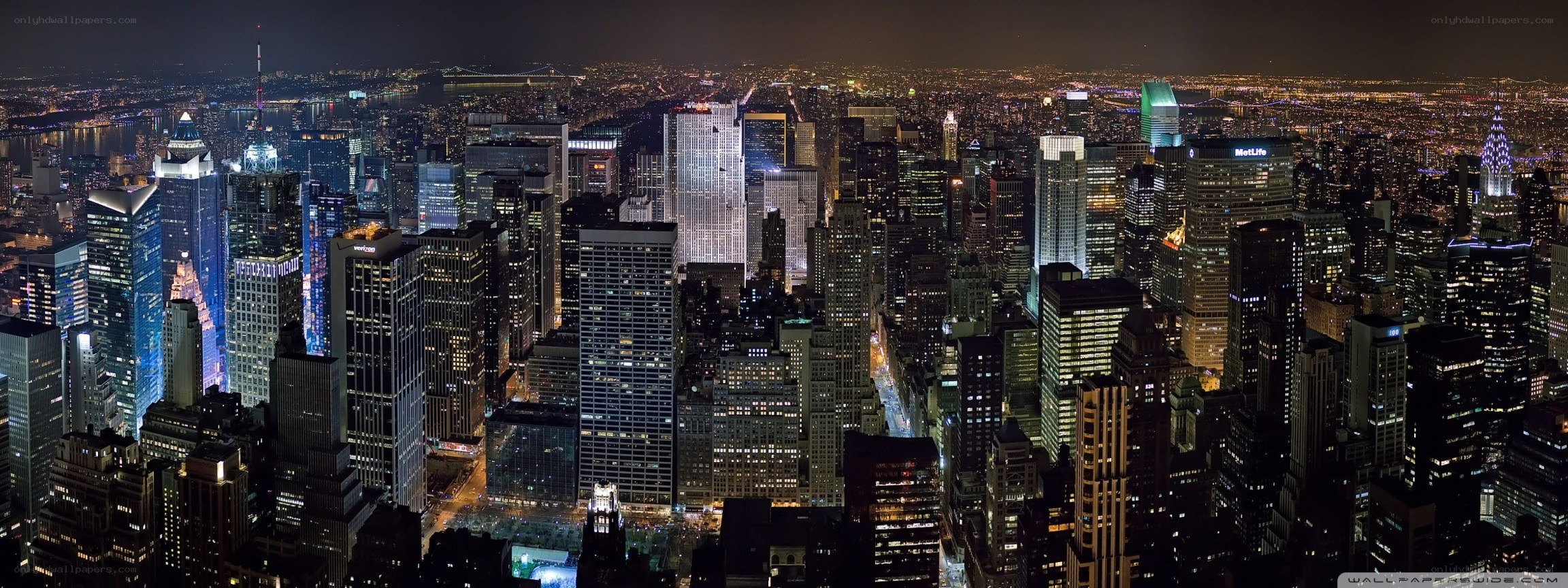 nighttime city skyline