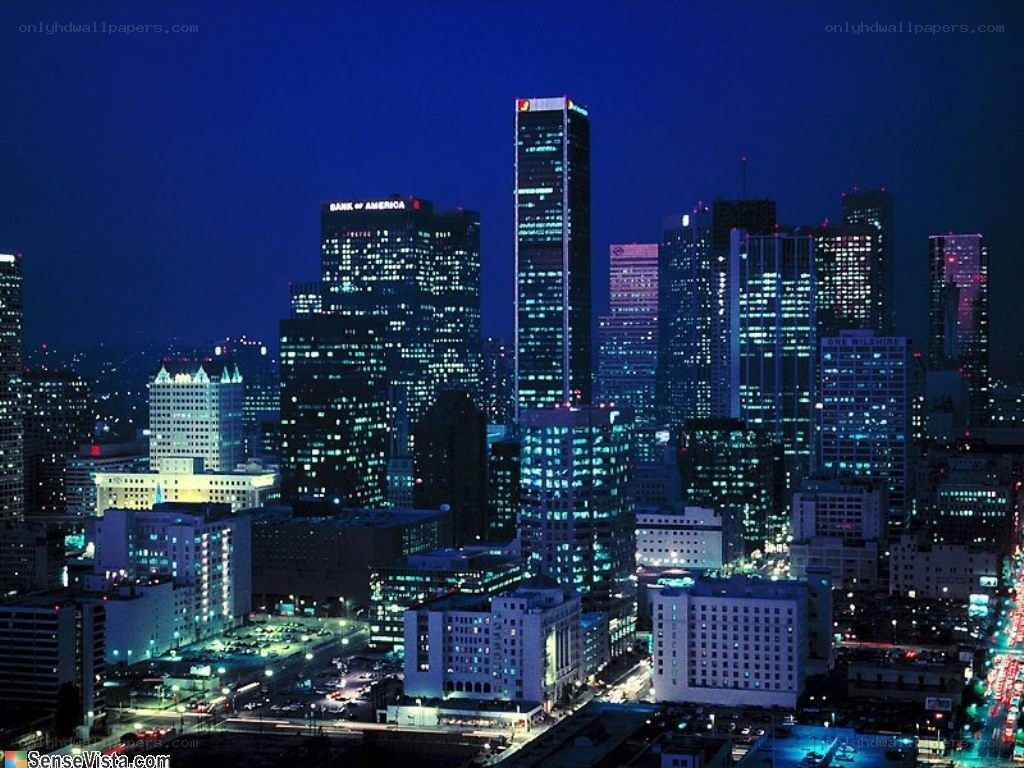 nighttime city skyline