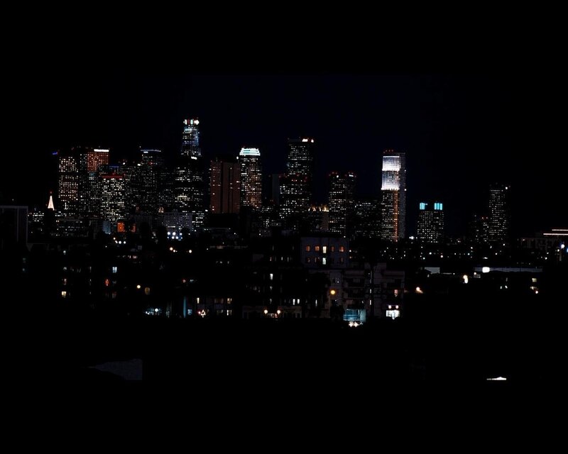 nighttime city skyline