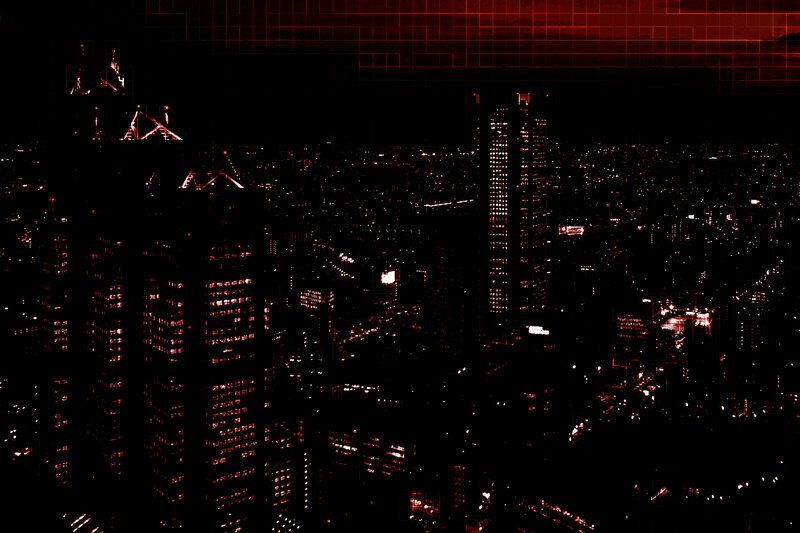nighttime city skyline