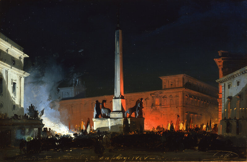 Nighttime City Square — Black, Dramatic, Night