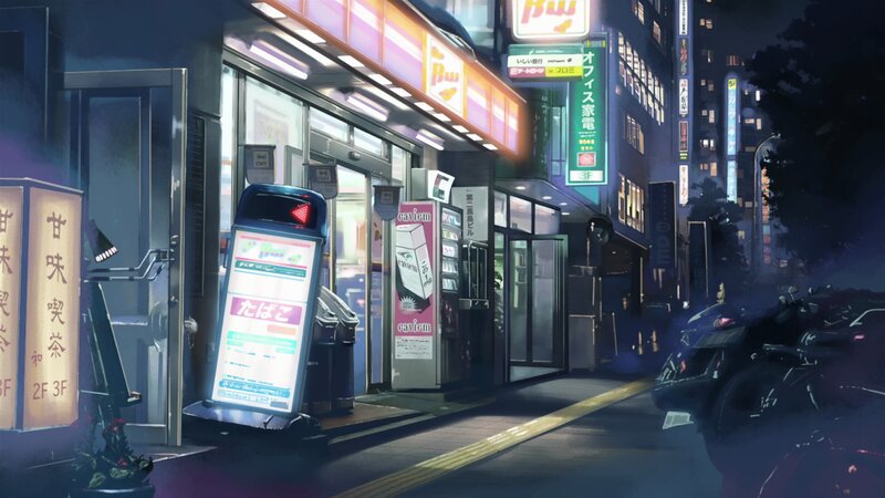 Nighttime City Street — Blue, Calm, Night