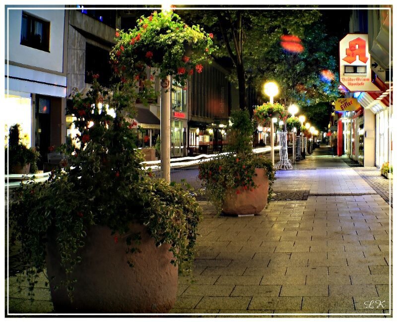 Nighttime City Street