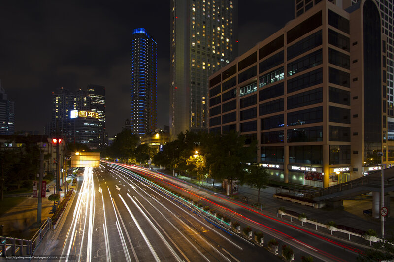 Nighttime City Traffic — Black, Dramatic