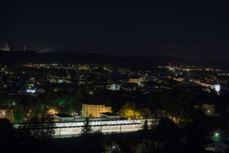 Nighttime City View