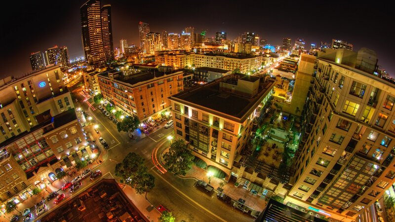 Nighttime Cityscape — Black, Dramatic, Night