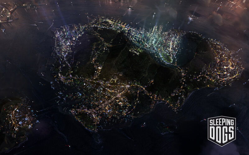 Nighttime Cityscape — Black, Dramatic