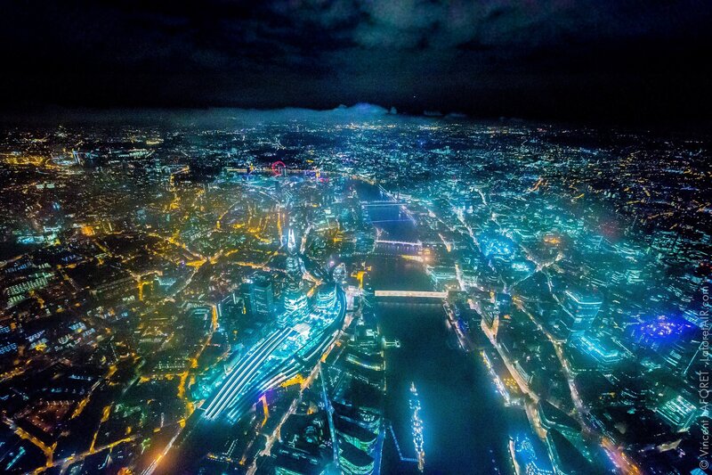 Nighttime Cityscape of London — Blue