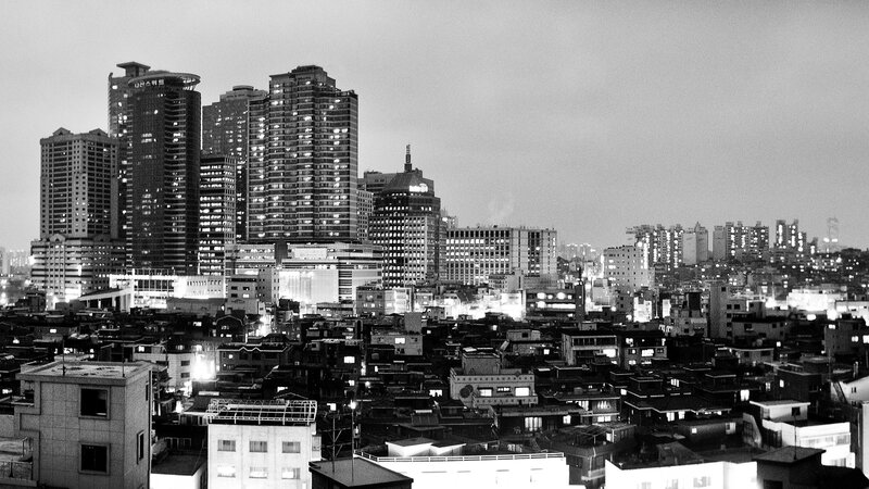 nighttime cityscape of seoul