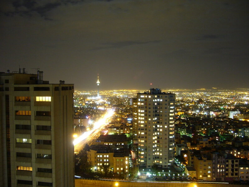Nighttime Cityscape of Tehran