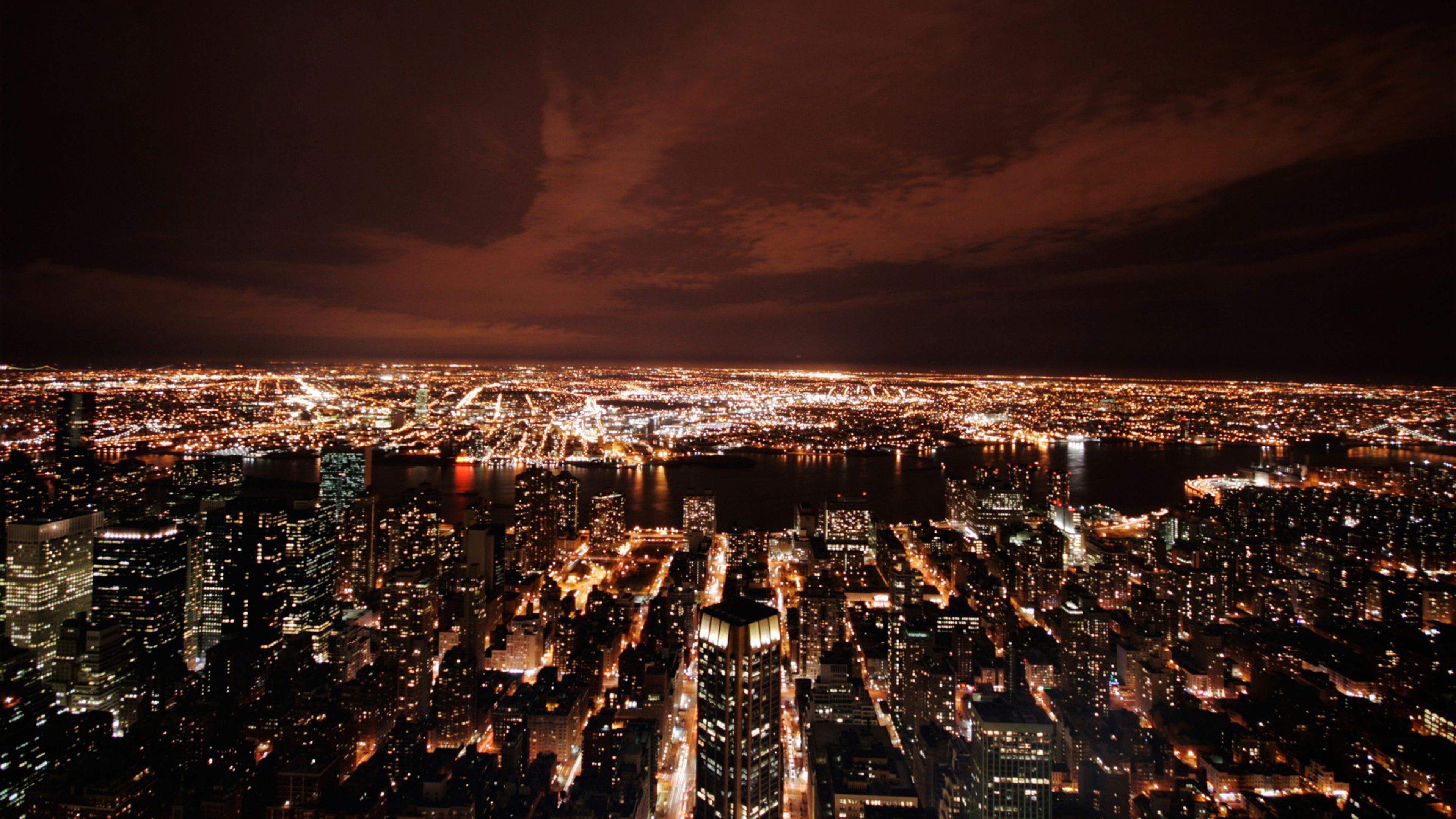 nighttime cityscape view