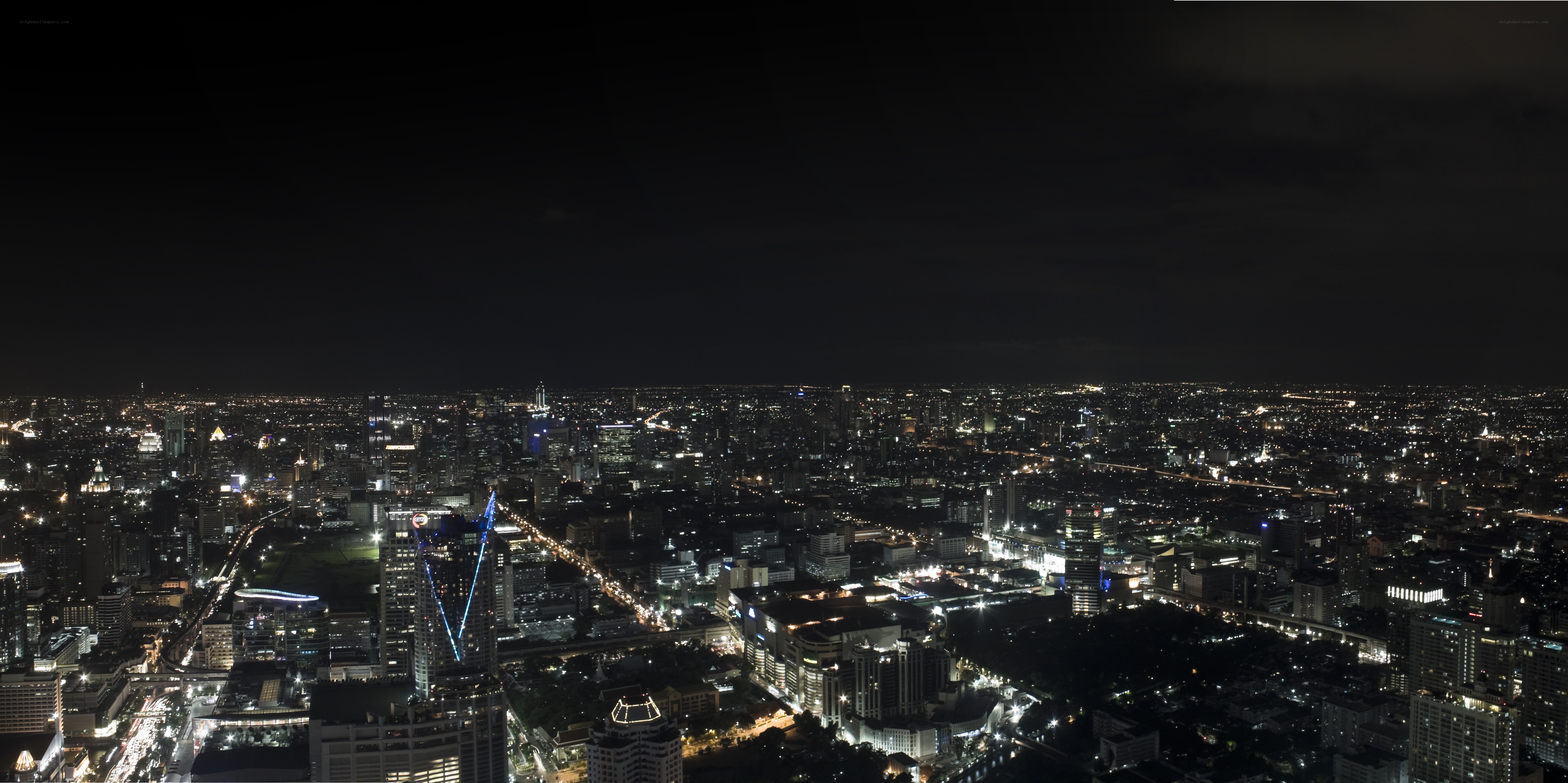 nighttime cityscape view