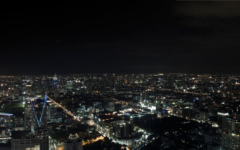 nighttime cityscape view