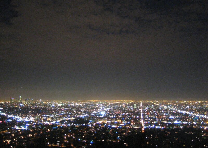 nighttime cityscape view