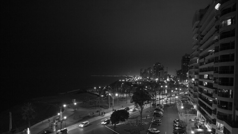 Nighttime Cityscape View — Black, Calm, Night, Photograph, Buildings, Cars