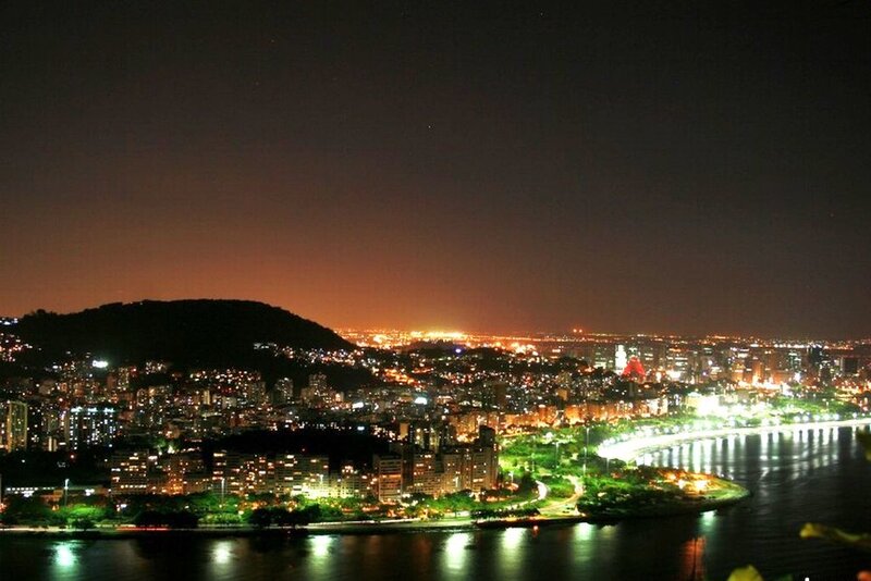 Nighttime Cityscape View — Black, Calm, Night
