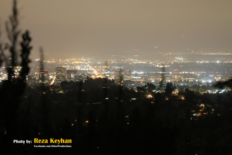 Nighttime Cityscape View — Black, Calm