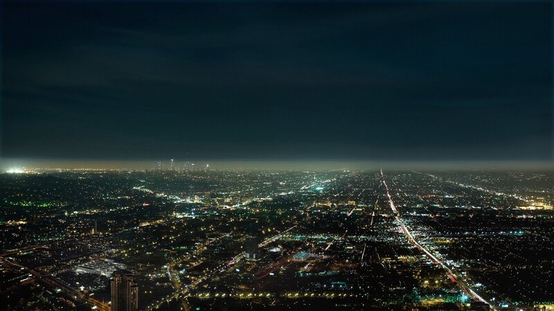 Nighttime Cityscape View — Dark