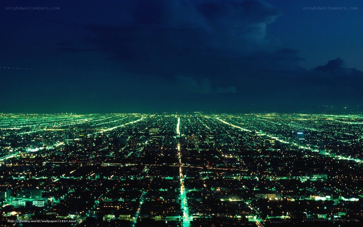 nighttime cityscape view